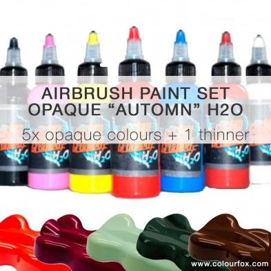 "Automn" Opaque Airbrush Paint Kit H2O (5+1)  - CC