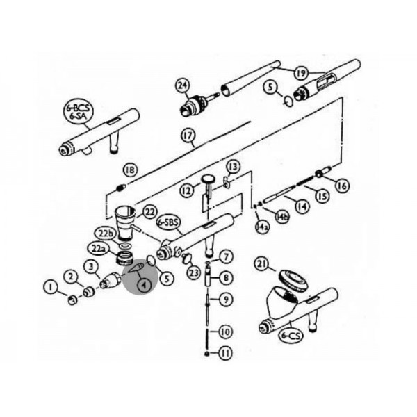 Nozzle 0,5mm BCS Iwata Eclipse