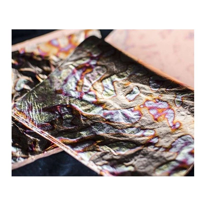 Variegated Gold Blue Leaf - 25 Sheets for Custom Painting