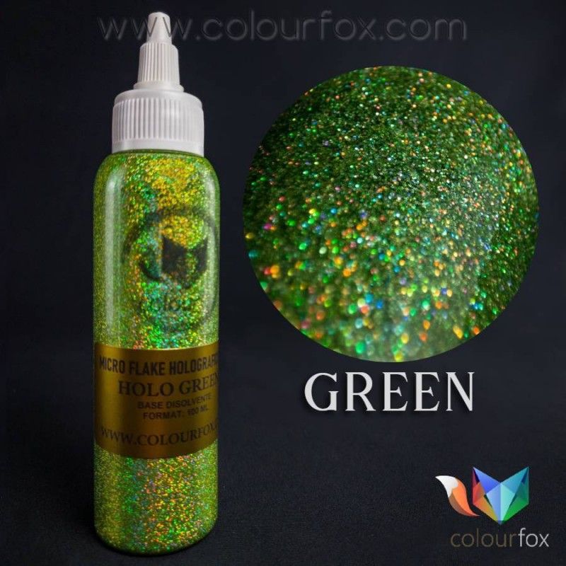 Mikroflockenfarbe-Holographisch-grün