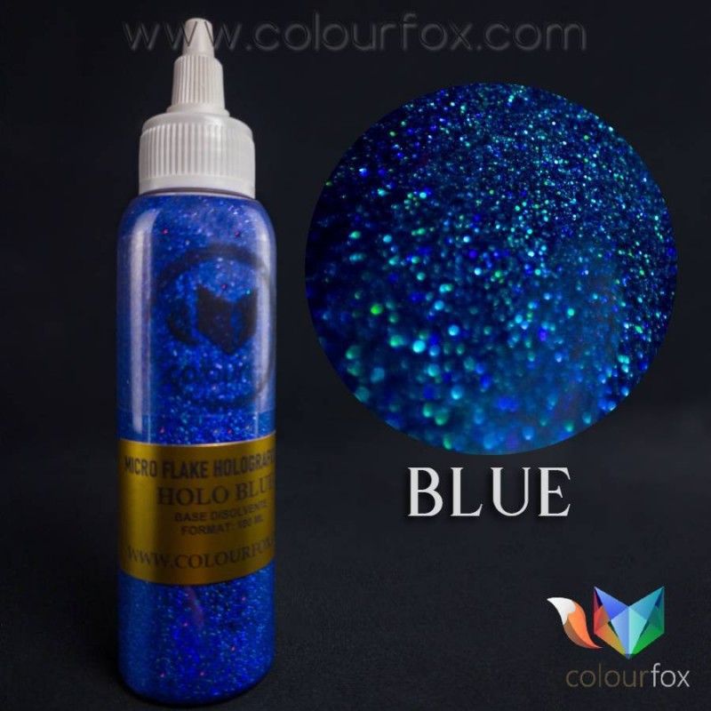American Crafts Farbe Pour Flakes HOLOGRAPHIC – 4 Holografische Folienflocken Für Kreative Projekte