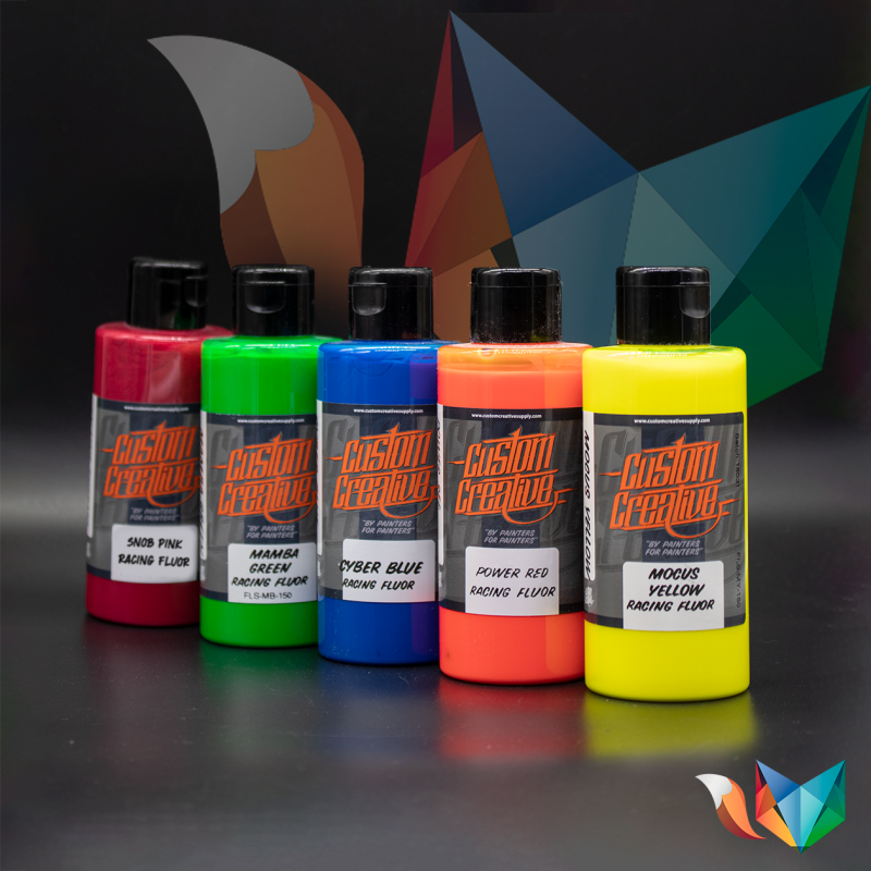 Set Neonfarben Racing 150ml x 5 - Custom Creative