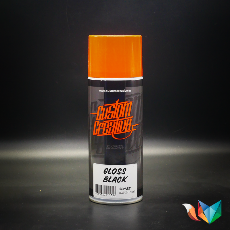 Spray Gloss Negro 400ml Custom Creative